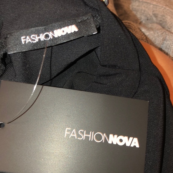 NTW Fashion Nova Black open back thong bodysuit - Picture 6 of 6